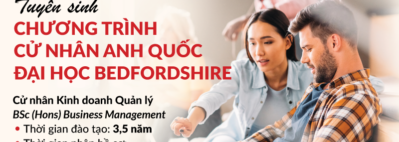 liêng-cào tố tuyển
 sinh chương trình cử nhân Anh Quốc Đại học Bedfordshire