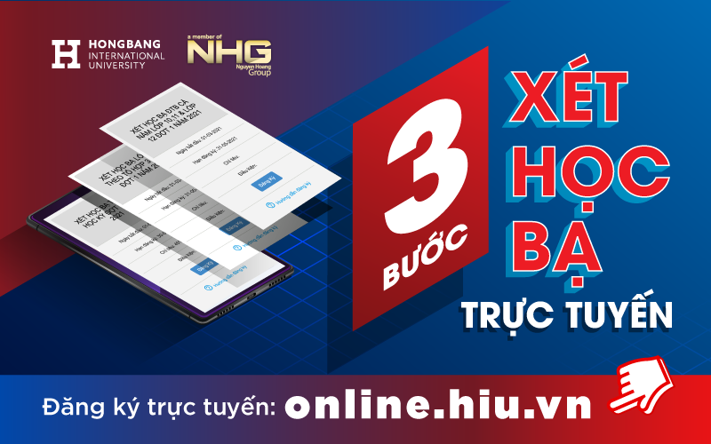 Hướng dẫn xét tuyển học bạ trực tuyến vào HIU 2021