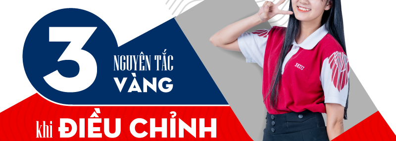 Nguyên tắc khi điều chỉnh nguyện vọng