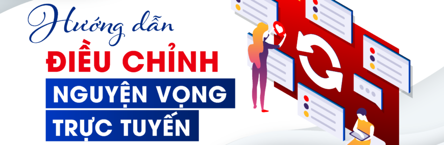 Hướng dãn điều chỉnh nguyện vọng trực tuyến