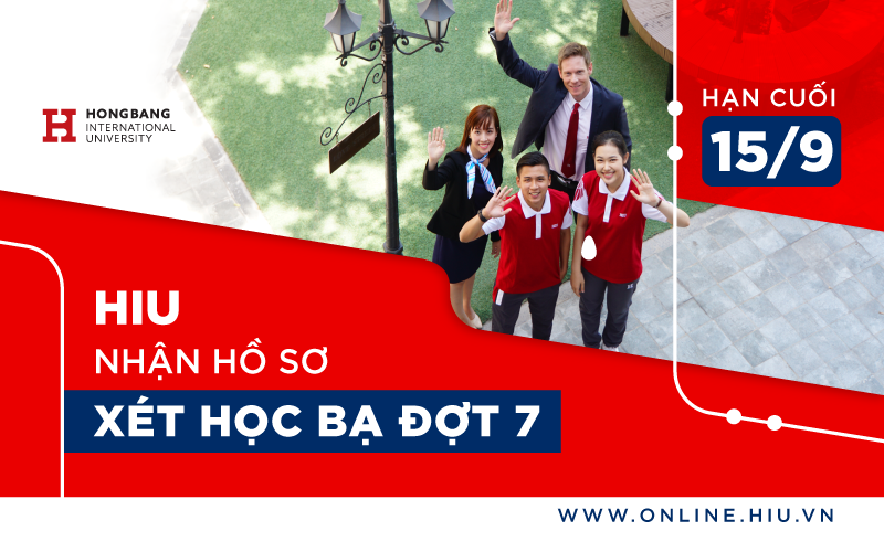 HIU nhận hồ sơ xét học bạ đợt 7