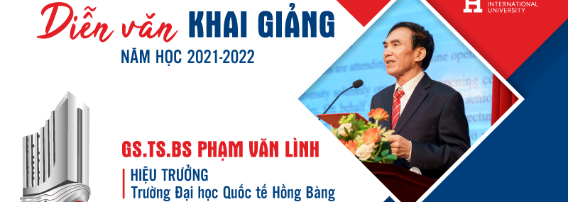 Thay mặt lãnh đạo nhà trường, GS.TS.BS Phạm Văn Lình – Hiệu trưởng Nhà trường đã đọc diễn văn khai giảng năm học mới 2021-2022.