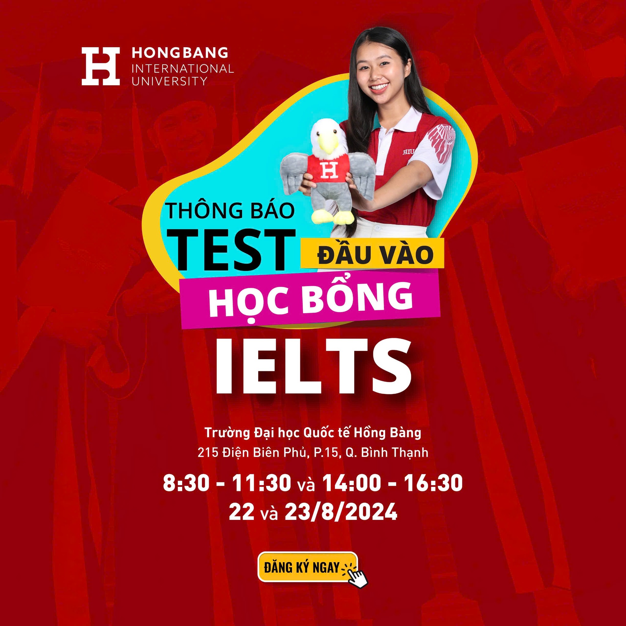 HIU THÔNG BÁO LỊCH TEST ĐẦU VÀO CHO CÁC BẠN NHẬN HỌC BỔNG IELTS